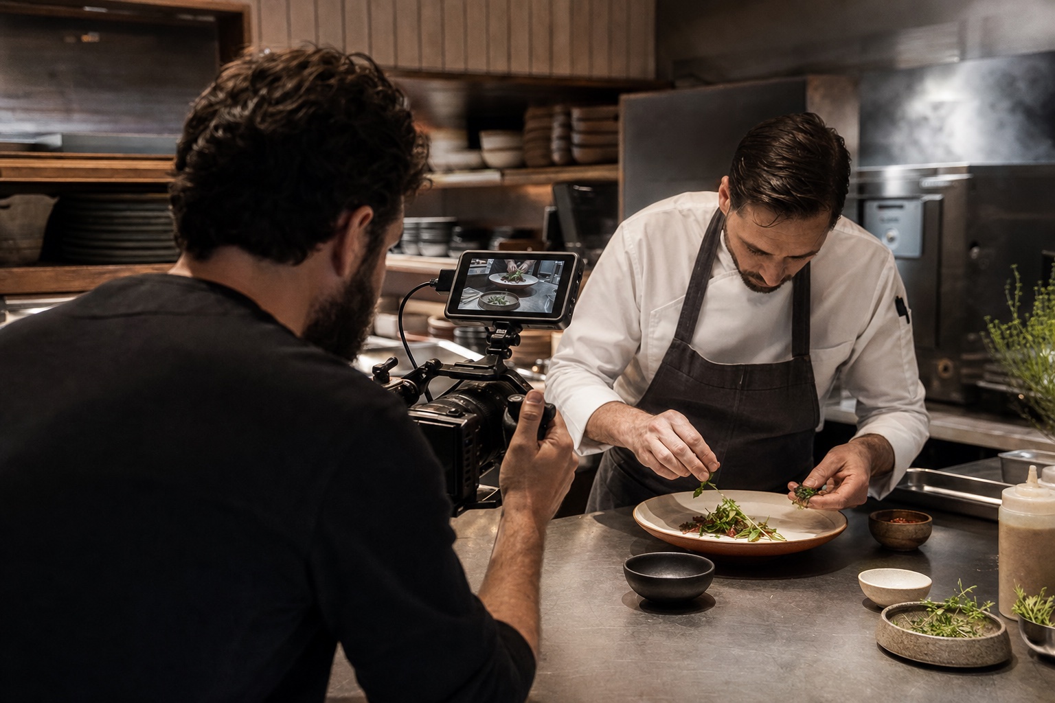 Création culinaire photographiée